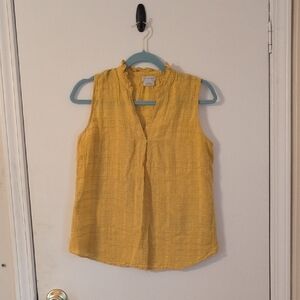 Yellow Sleeveless Top